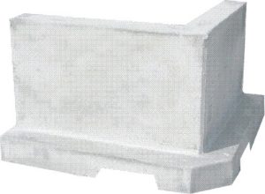 Eckelement für Fertigteilmauer